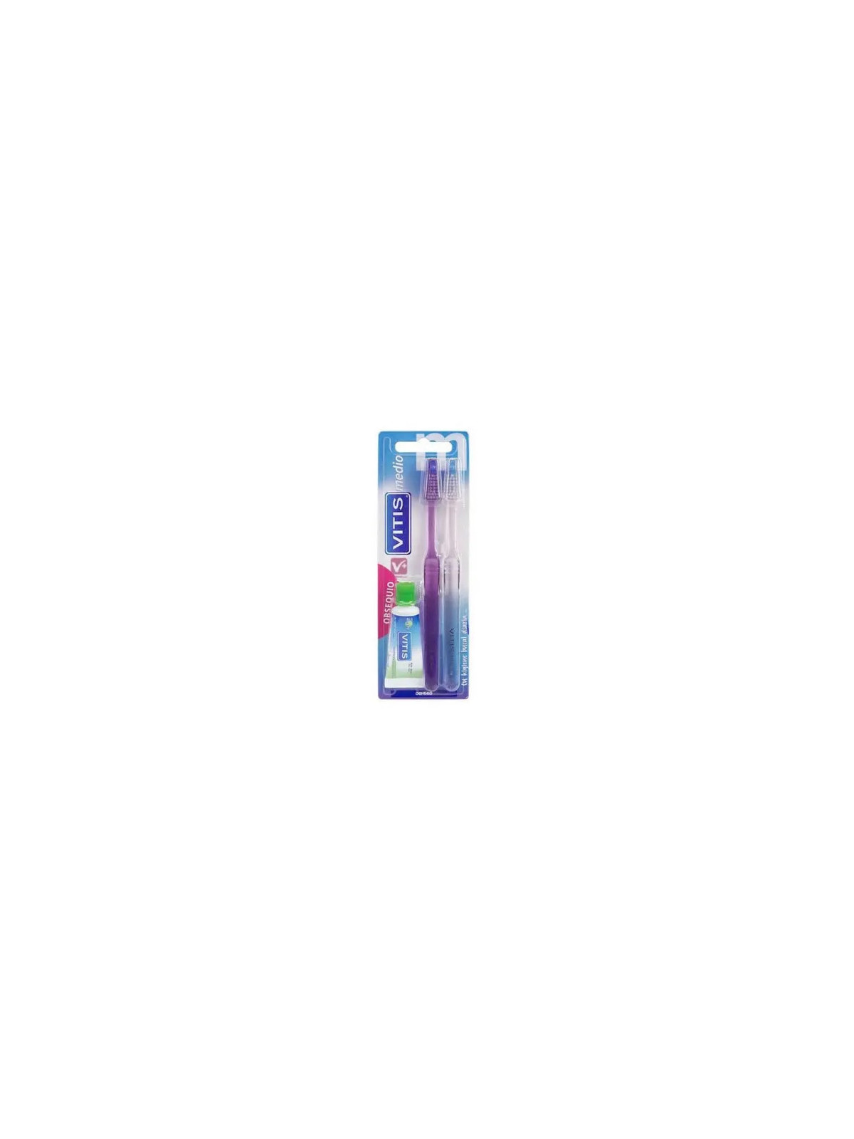 Vitis Duplo Brosse Medium + Anticaries 15ml