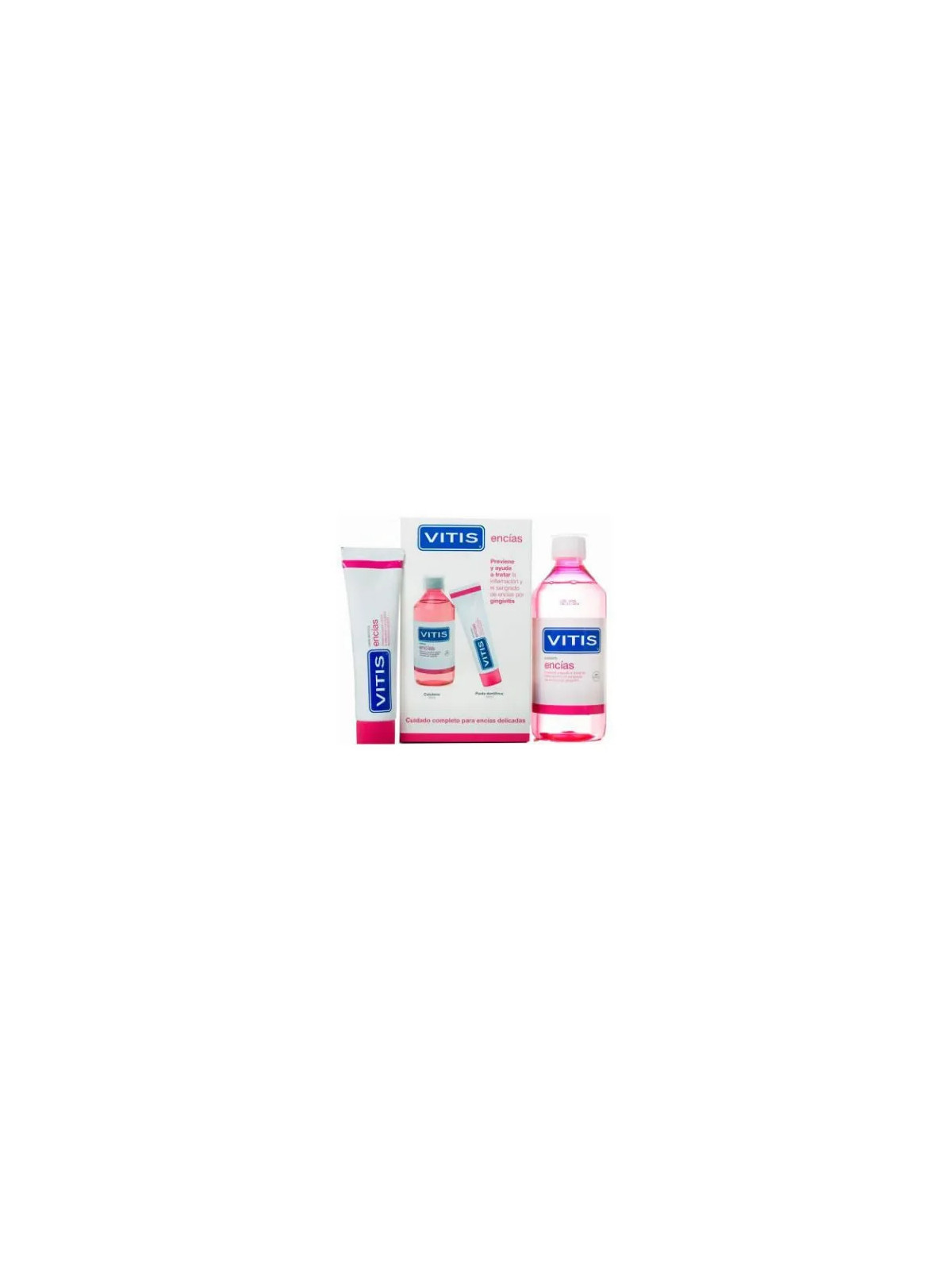 Vitis Pack Gencives Dentifrice 100ml + Bain de Bouche 500ml