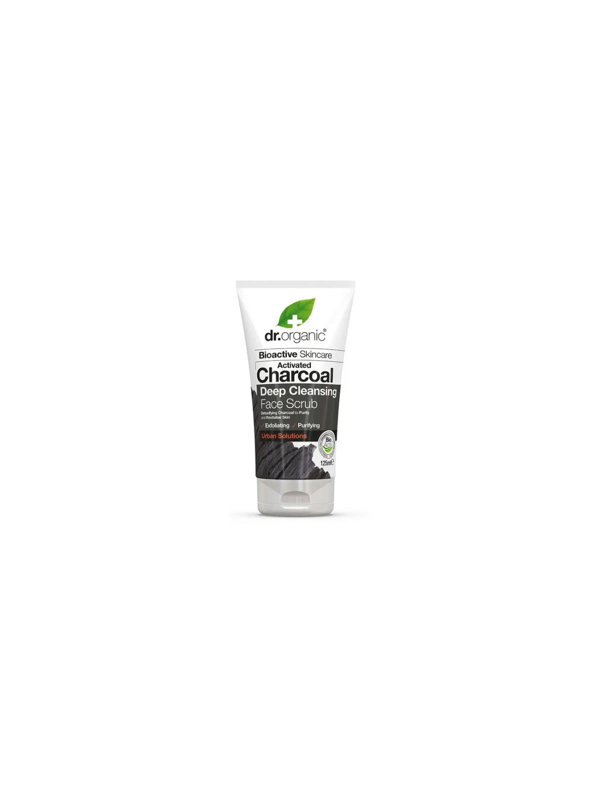 Dr. Organic Gommage Visage au Charbon Actif 125ml