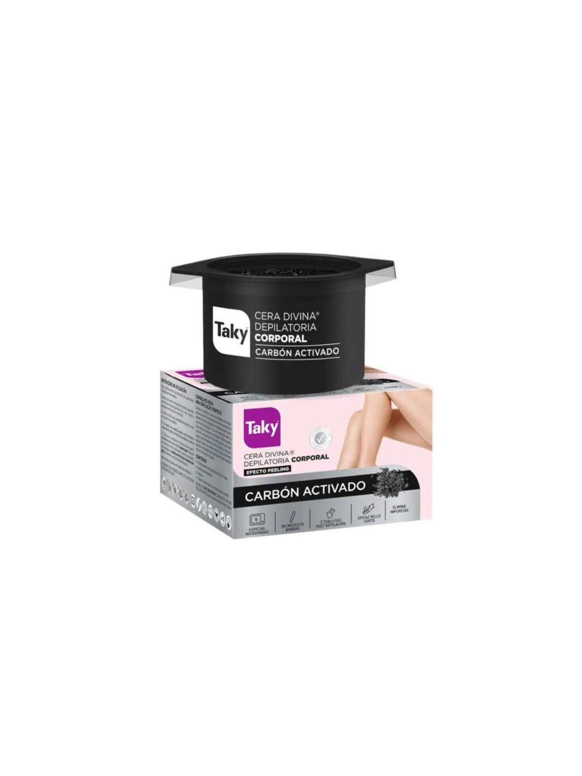 Taky Cire Dépilatoire Divine Corps au Charbon Actif 300g