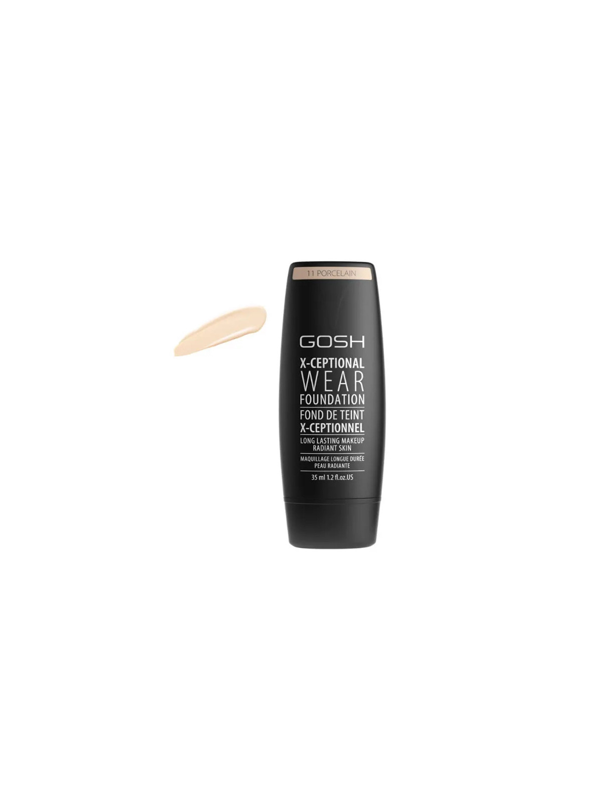 Gosh X-Ceptional Wear Foundation Long Lasting Makeup 11 Porcelain 35ml