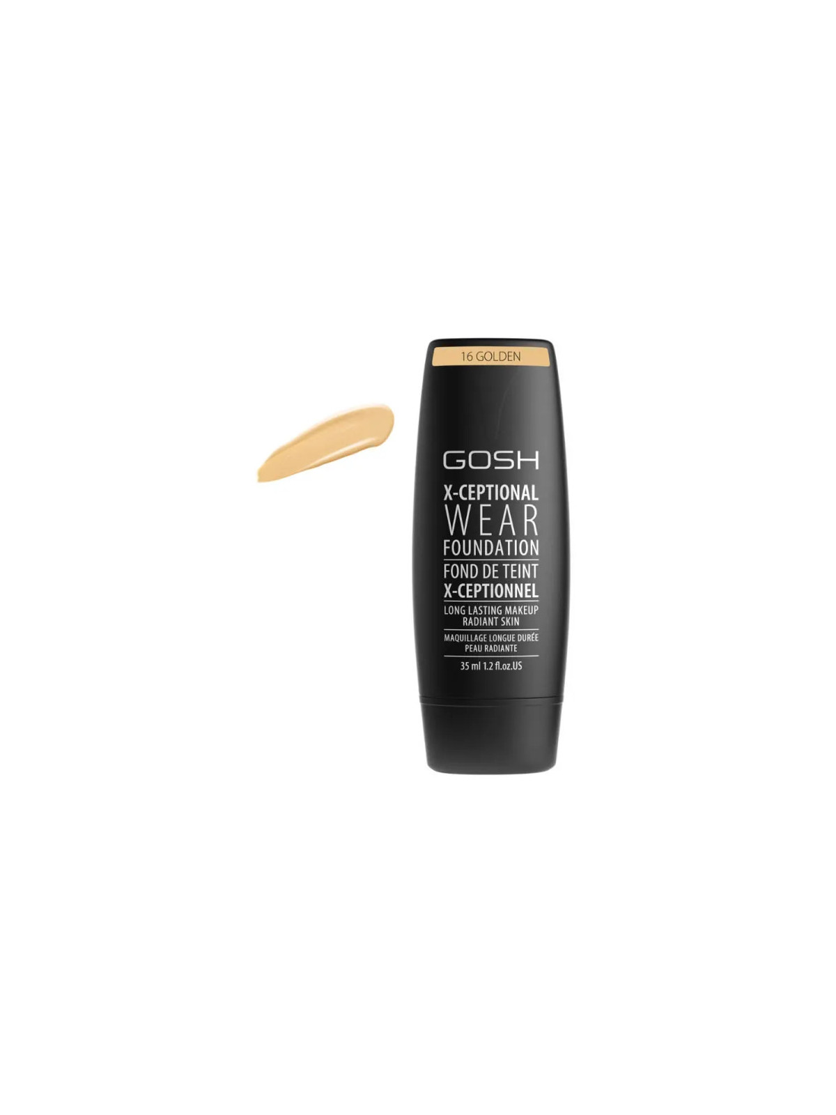 Gosh X-Ceptional Wear Foundation Long Lasting Makeup 16 Golden 35ml