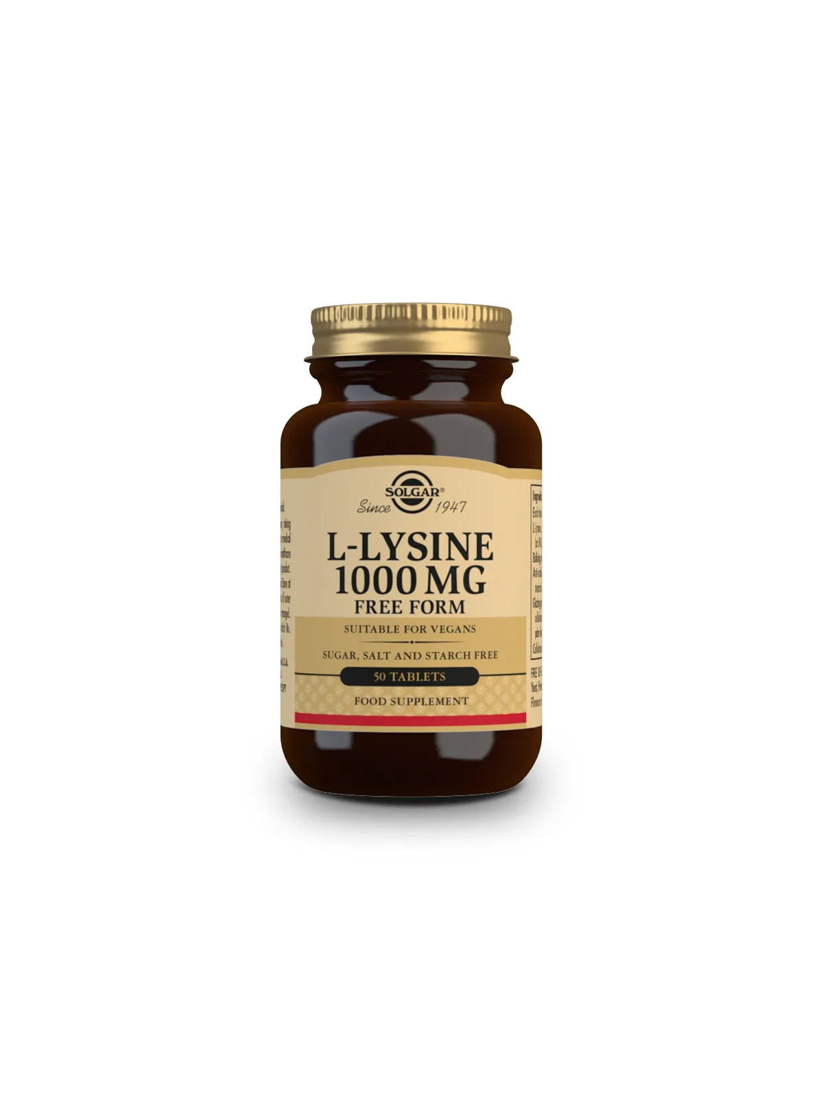 Solgar L-Lysine 1000mg 50 Comprimés