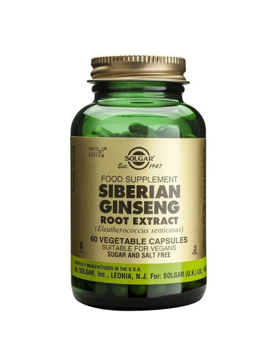 Solgar SFP Ginseng Sibérien Racine 60 Gélules