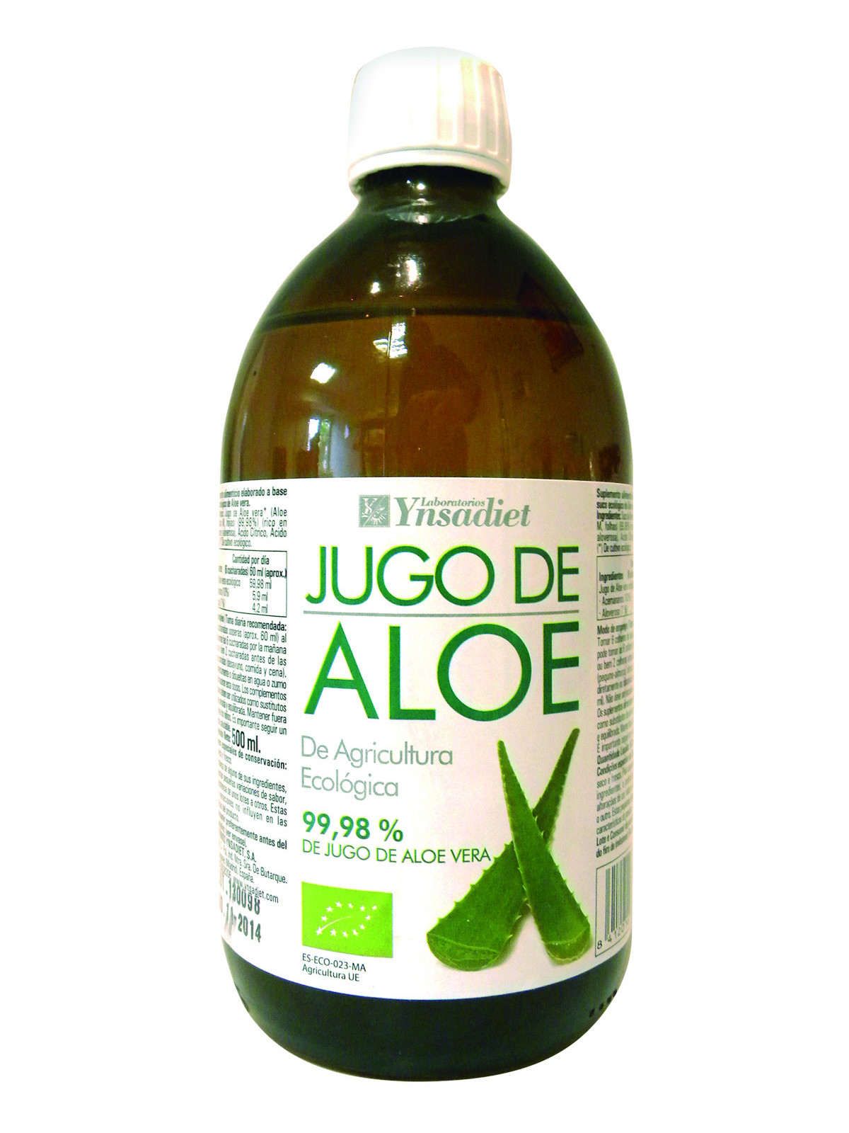 Ynsadiet Jus d'Aloe Vera Bio 500ml