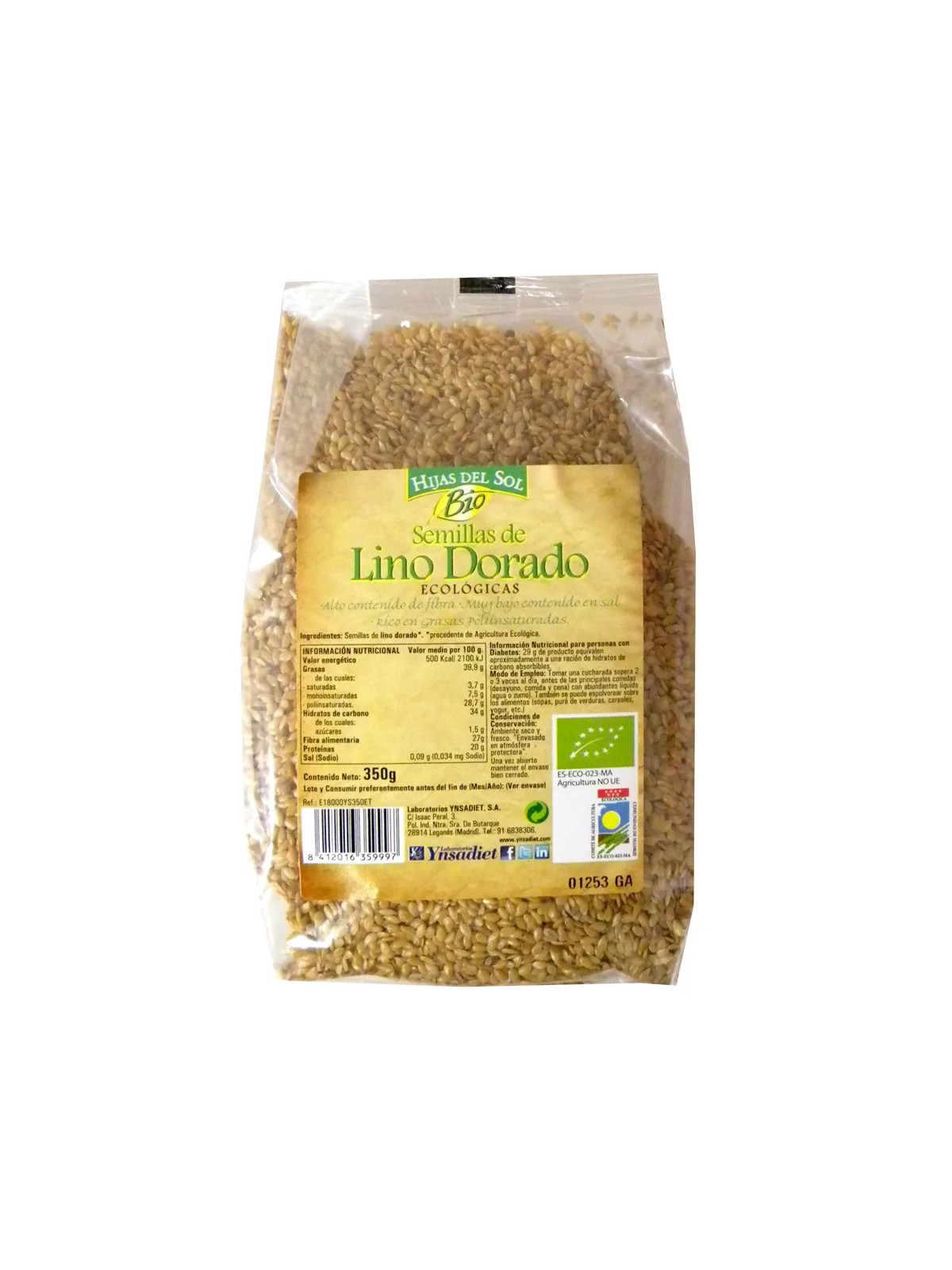 Ynsadiet Graines de Lin Doré 350g