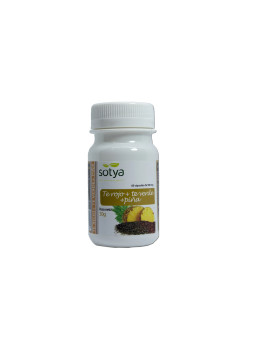 Sotya Thé Vert, Thé Rouge et Ananas 500 mg 60 Capsules