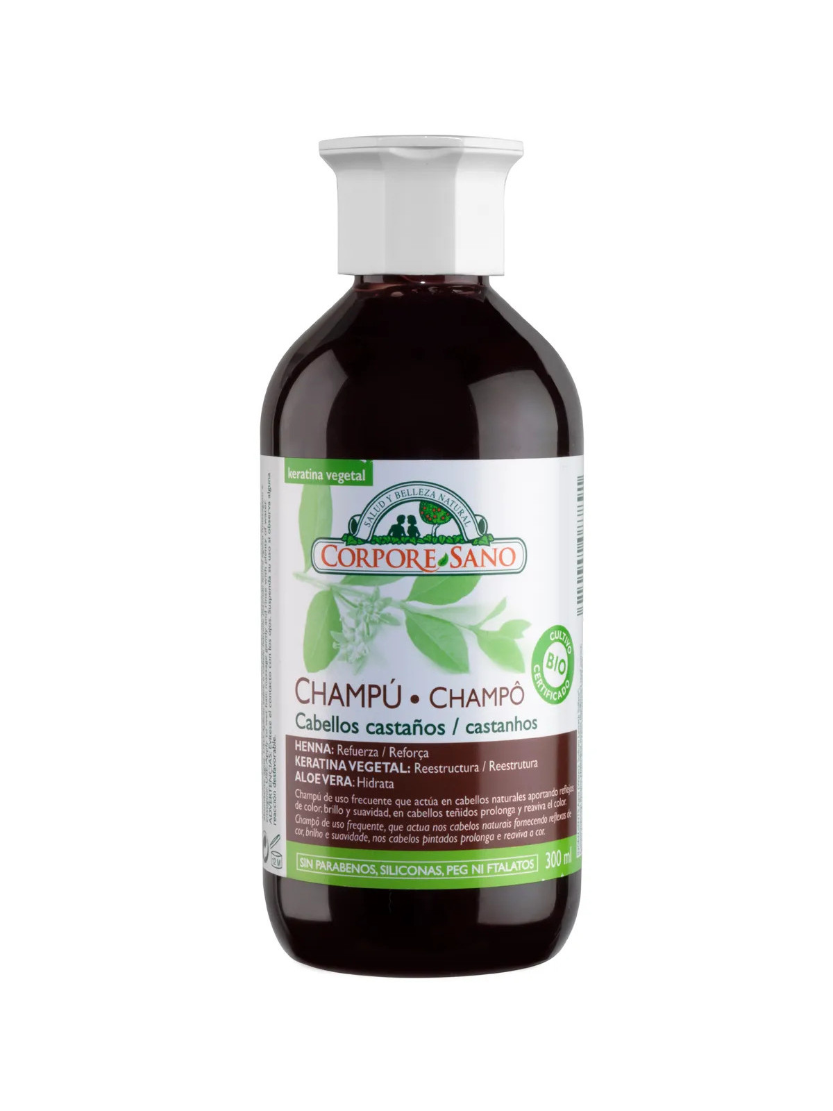 Corpore Shampooing Henné Cheveux Châtains 300ml Bio