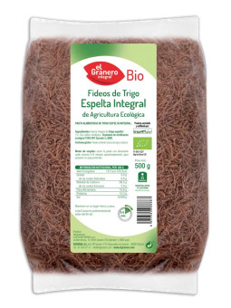 Granero Vermicelles Fins Épeautre Complet Bio 500g