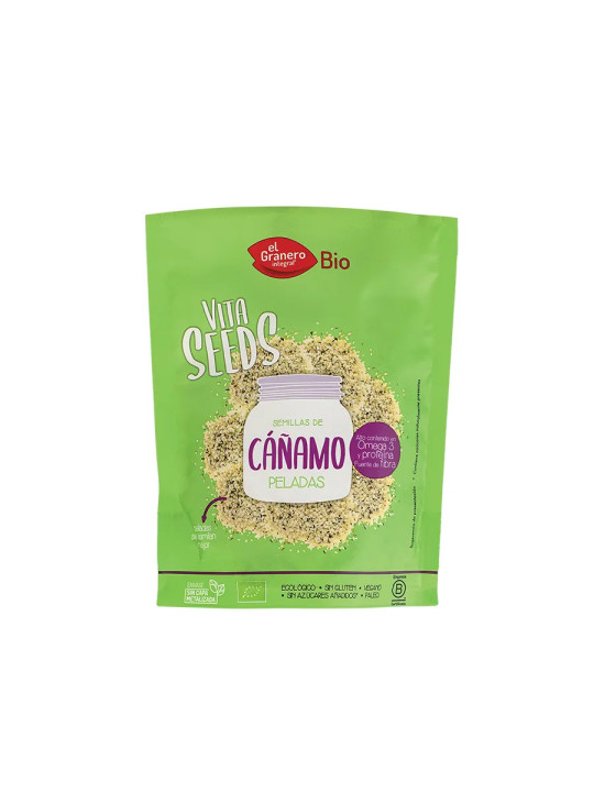GRANERO Vitaseeds Graines de Chanvre Décortiquées Bio 200g
