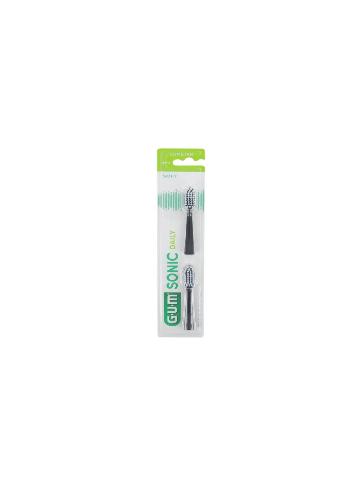 GUM Sonic Daily Recharges Brosse Noire 2U