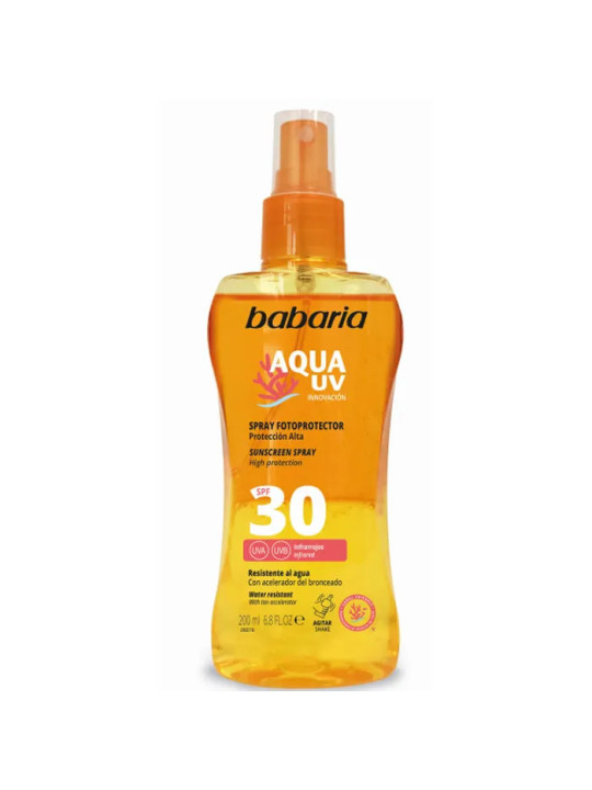 Babaria Sun Écran Solaire Biphasique SPF30 Vaporisateur 200ml