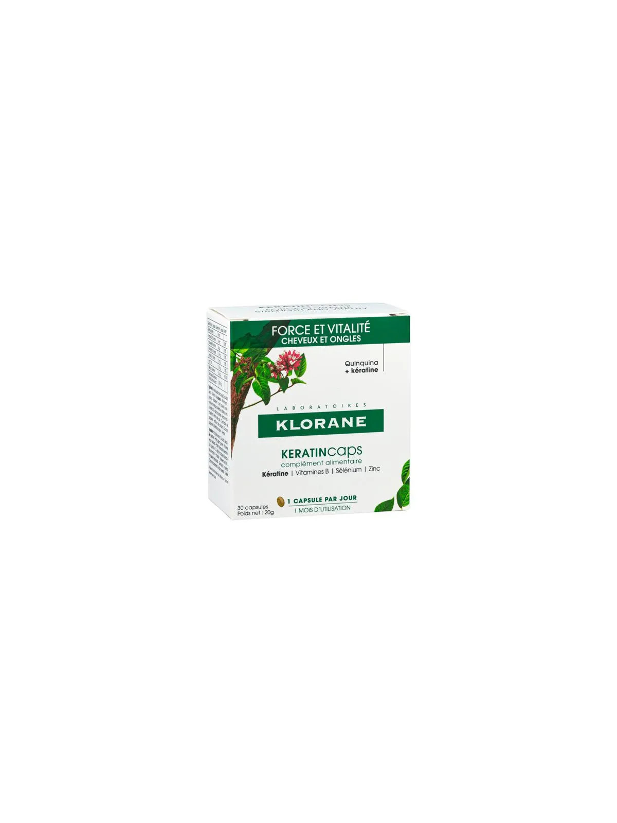Klorane Keratincaps Force et Vitalité 30 Gélules