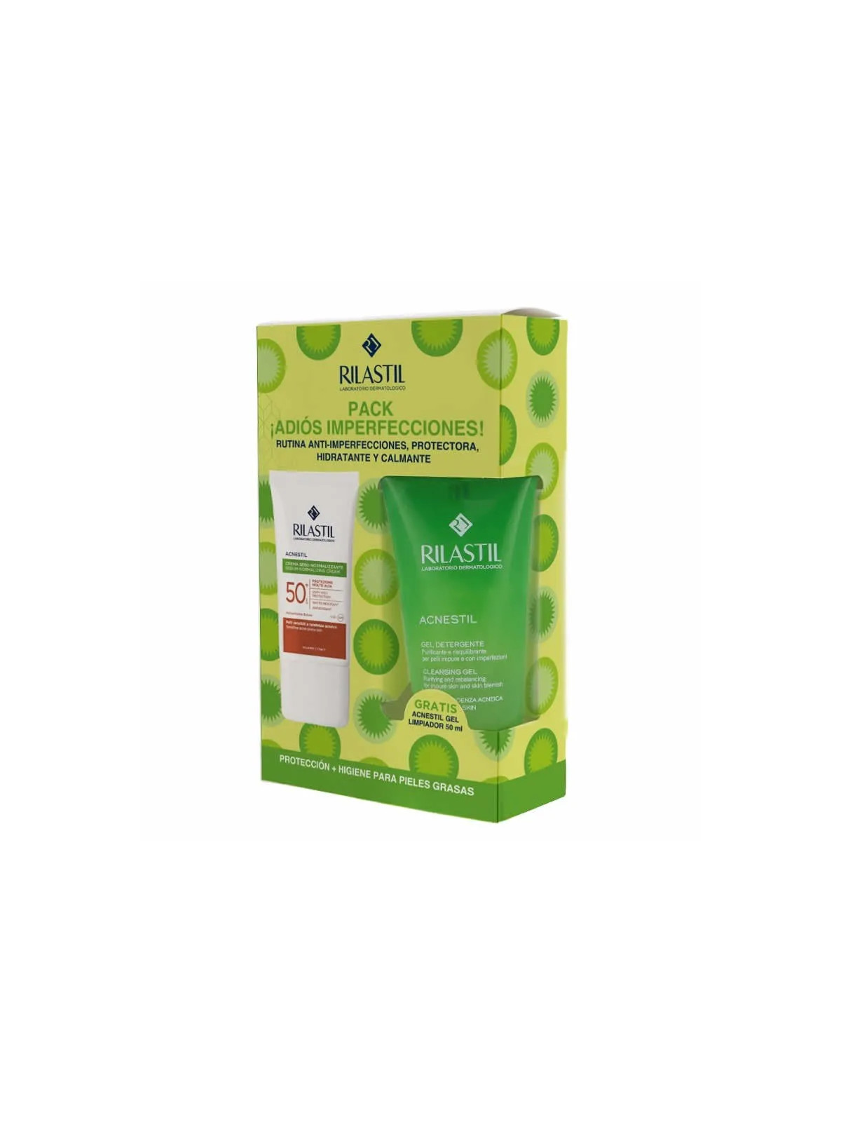 Rilastil Sun System Acnestil SPF50+ Set 2 Pièces