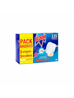 Bloom Anti-Moustiques Commun et Tigre 3 Appareils + 3 Recharges