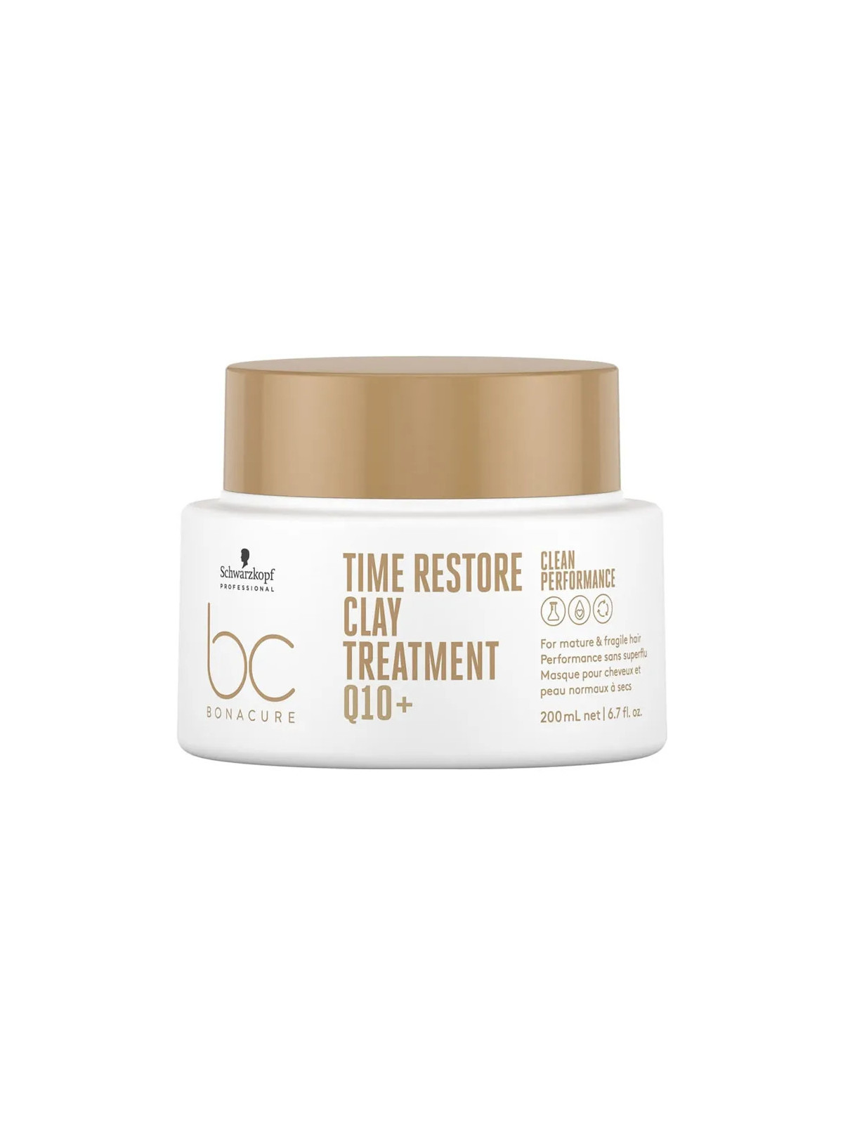 Schwarzkopf BC Time Restore Q10 Masque à l'Argile 200ml