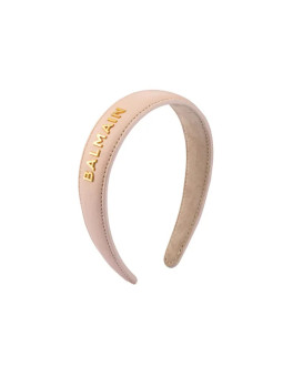 Balmain Hair Couture Bandeau en Cuir Véritable