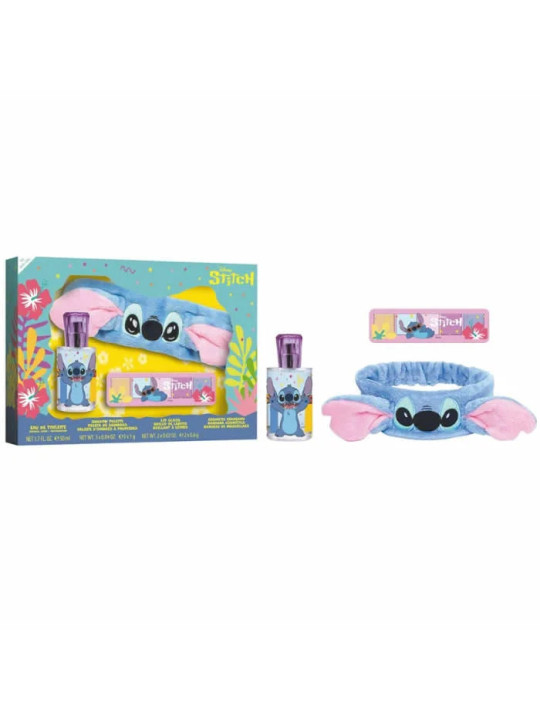 Disney Stitch Eau de Toilette Vaporisateur 50ml Coffret 3 Produits