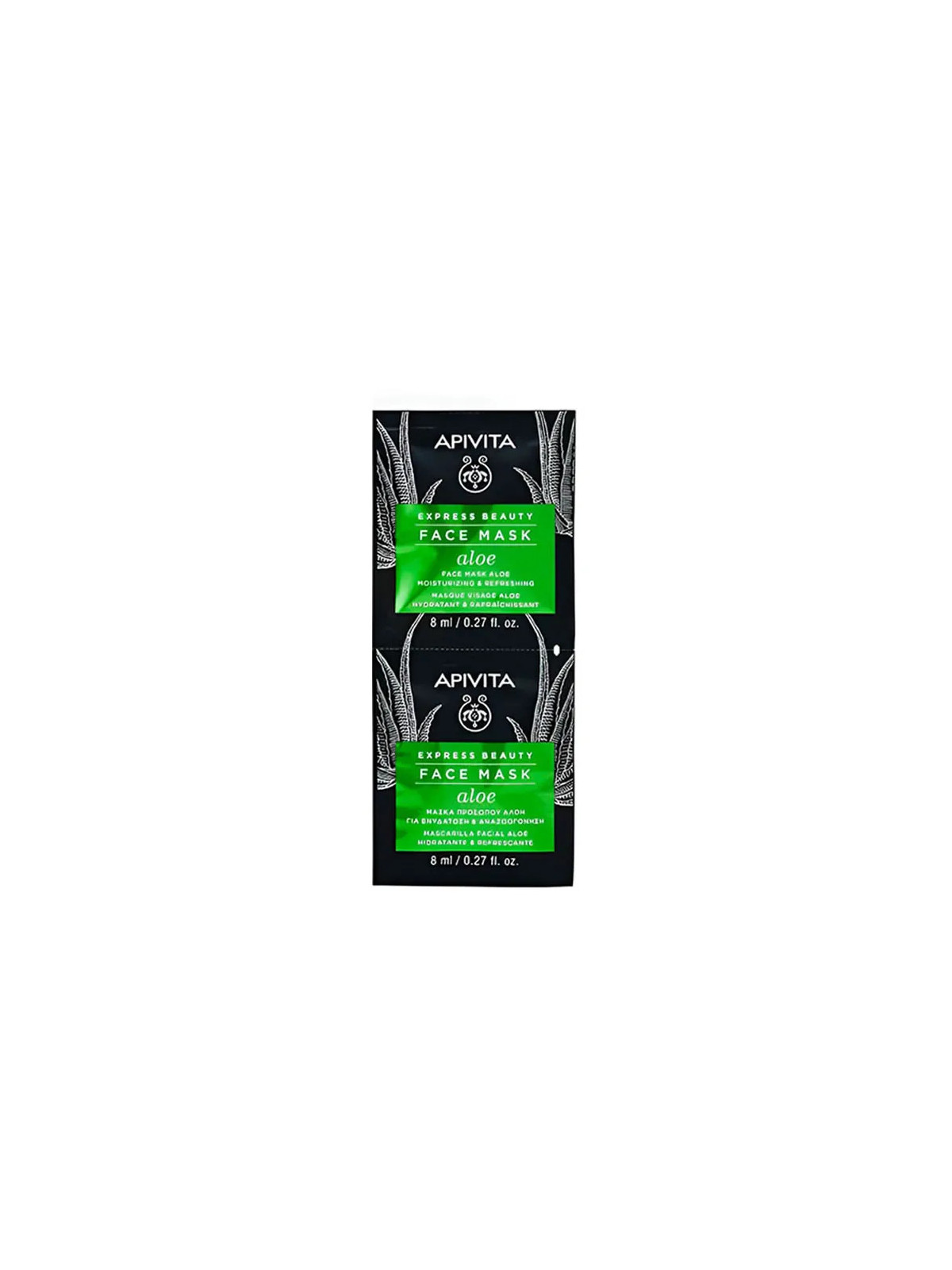 Apivita Masque Hydratant Rafraîchissant 2x8 ml