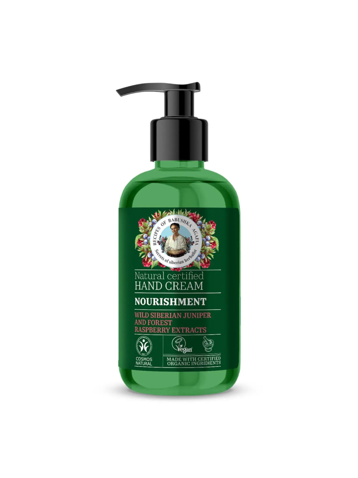 Green Agafia Crème Mains Nourrissante avec Pompe 300 ml