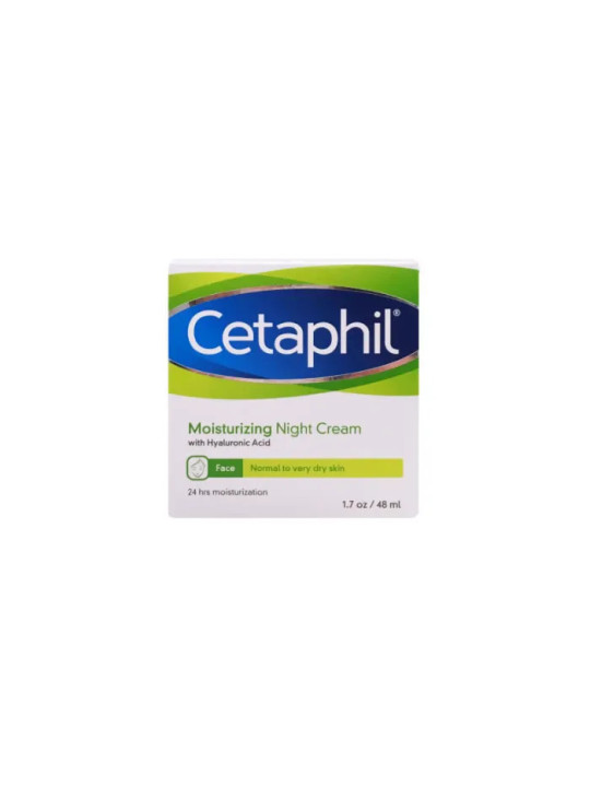Cetaphil Crème Hydratante de Nuit Visage Peaux Normales à Sèches 48ml
