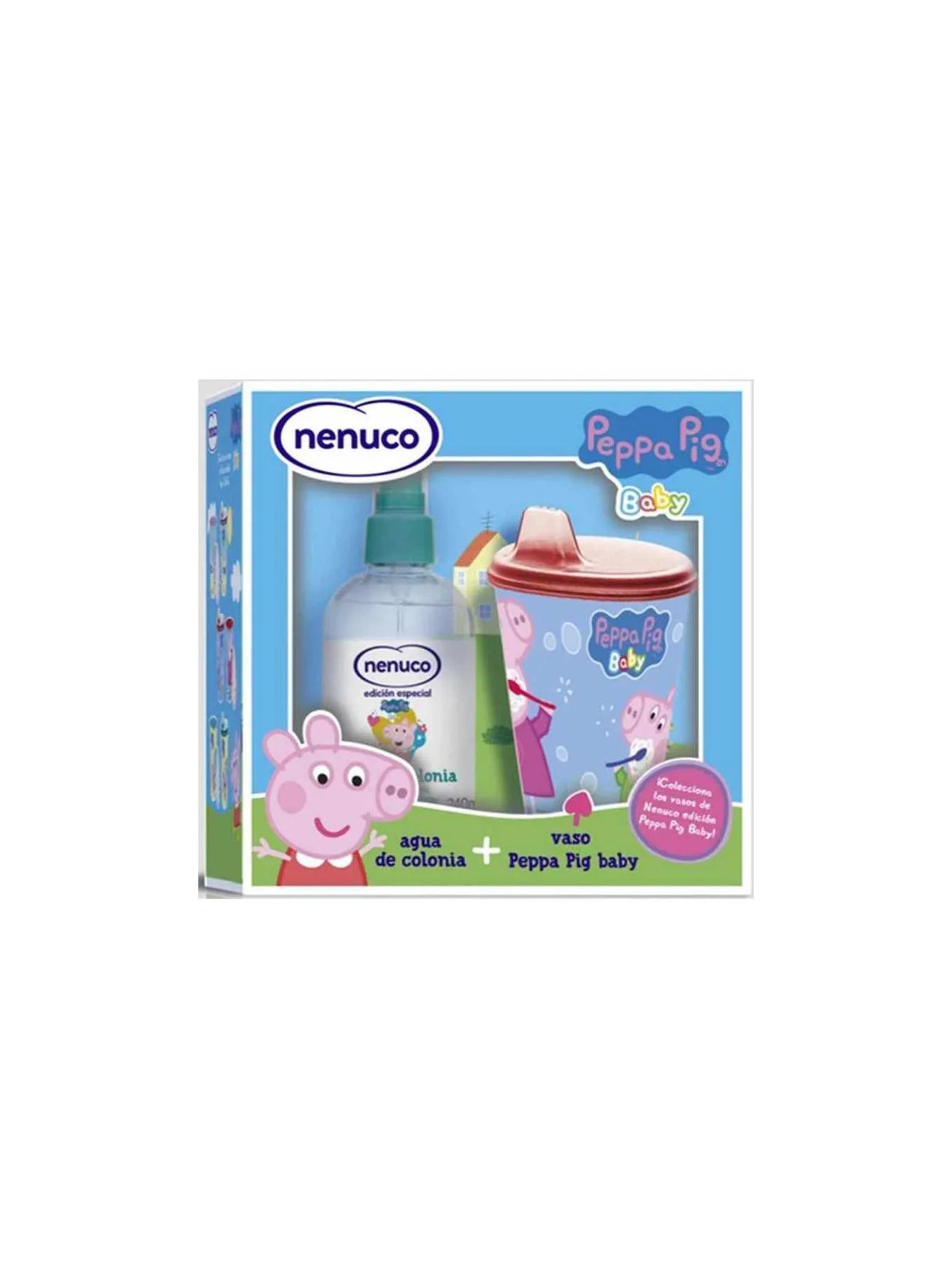 Nenuco Peppa Pig Eau de Cologne Vaporisateur 240ml Coffret 2 Produits