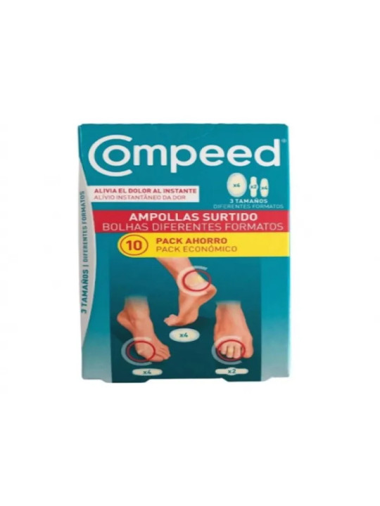 Compeed Pansements Ampoules Pack Mixte 10 Unités