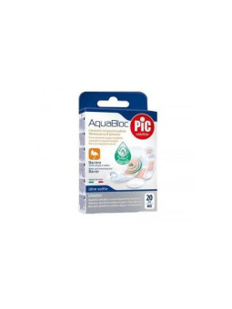 Pic Aquabloc Pansement Adhésif Rond Bactéricide 22,5mm