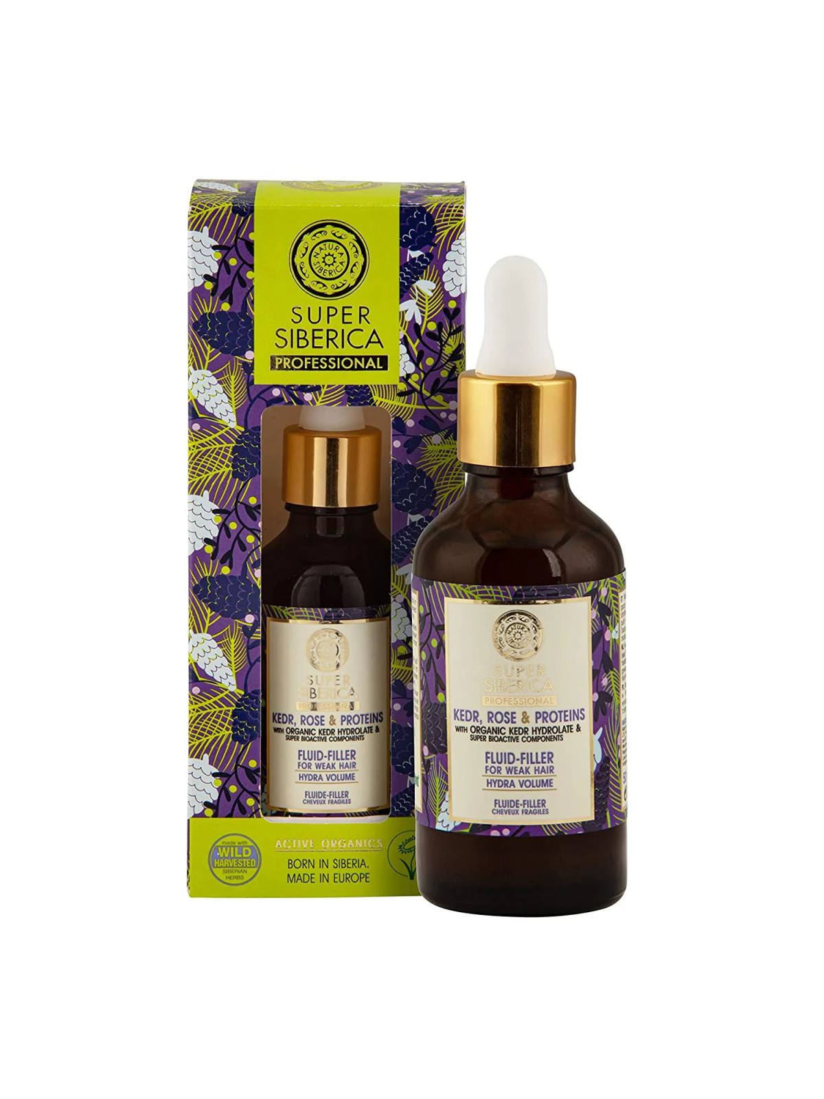 Natura Siberica Pin Rose et Protéines Fluide Capillaire Cheveux Fragiles 400ml