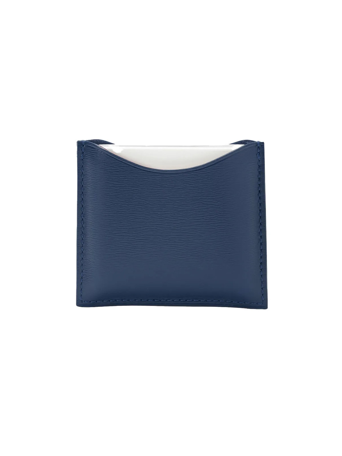 La Bouche Rouge Boîtier Compact Cuir Bleu Marine