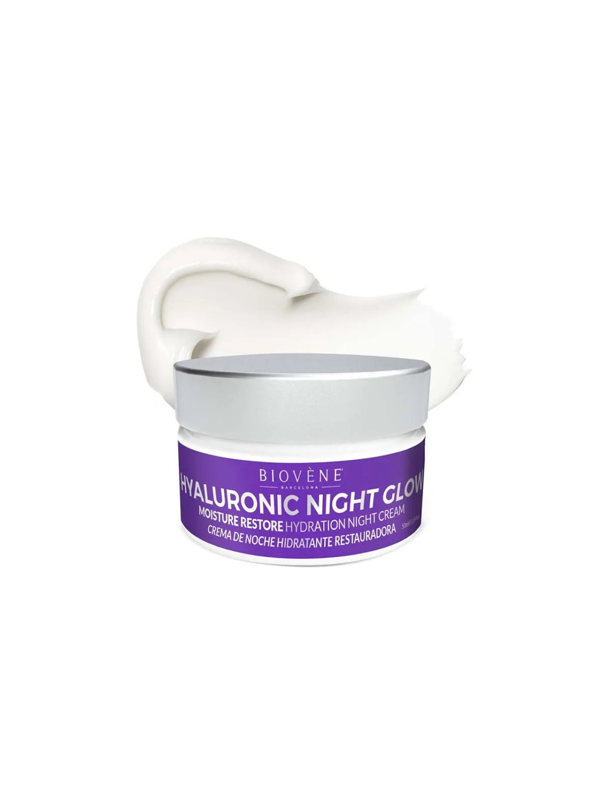 Biovene Hyaluronic Night Glow Crème de Nuit Hydratante 50ml