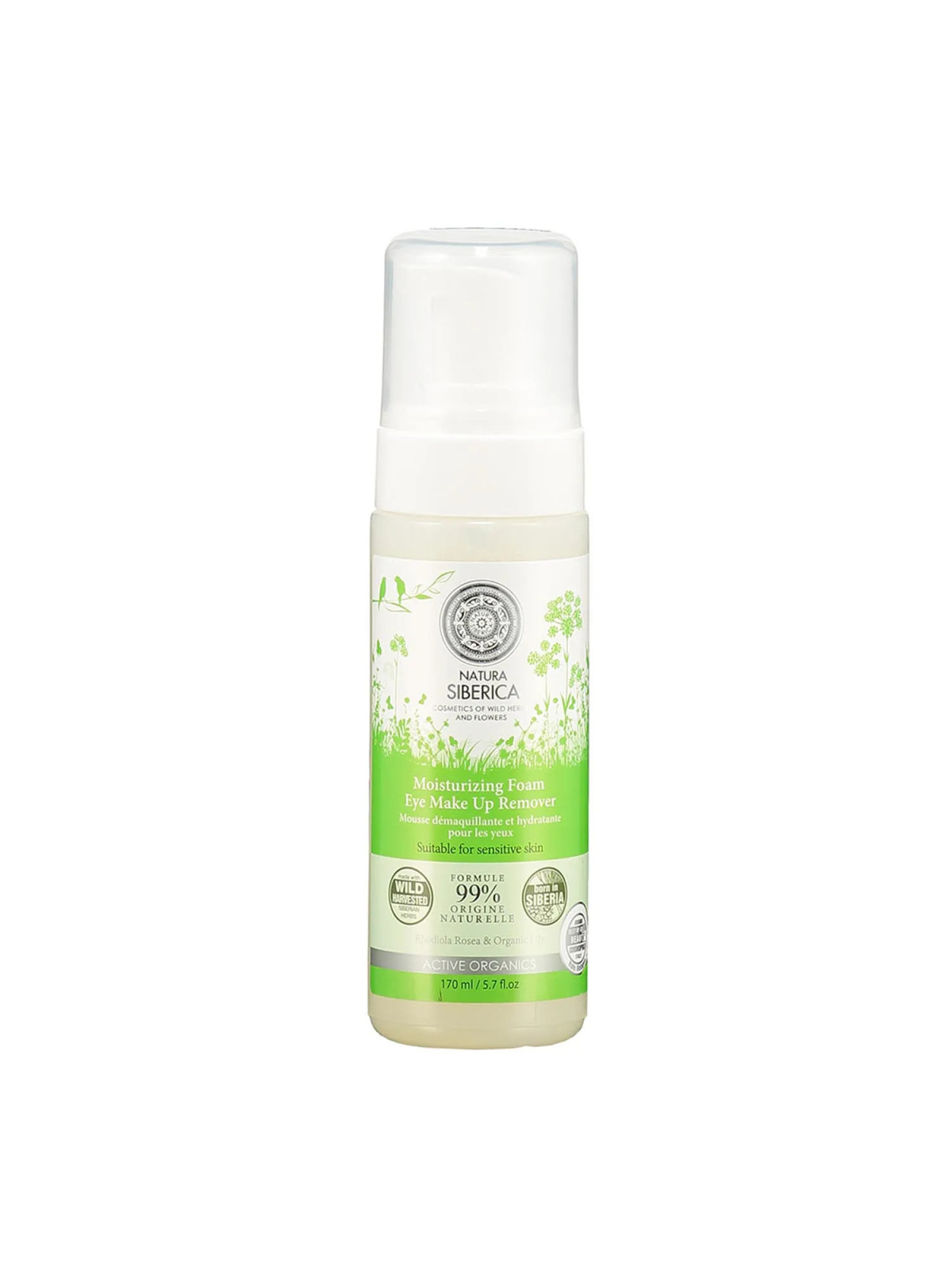 Natura Siberica Mousse Démaquillante Hydratante Peaux Sensibles 170ml