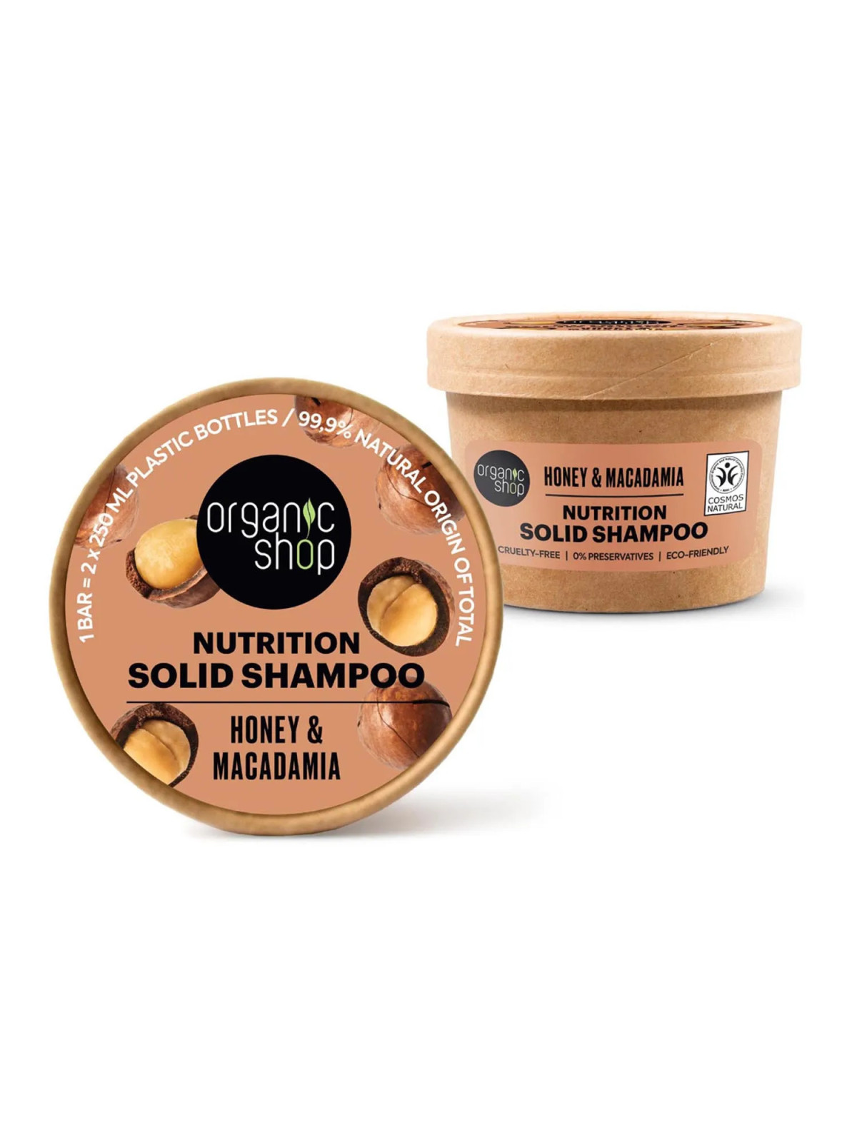 Organic Shop Honey Shampooing Solide Nutrition 60g