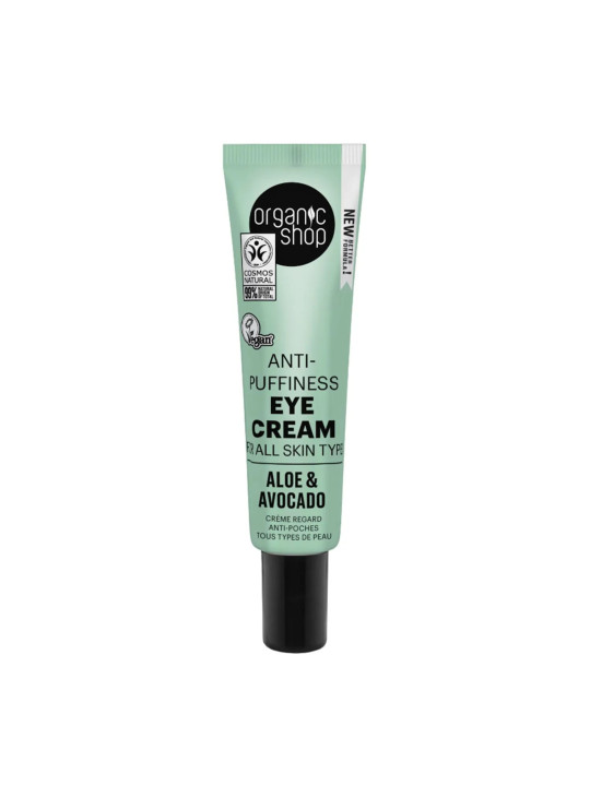 Organic Shop Aloe Crème Contour des Yeux Anti-Poches 30ml