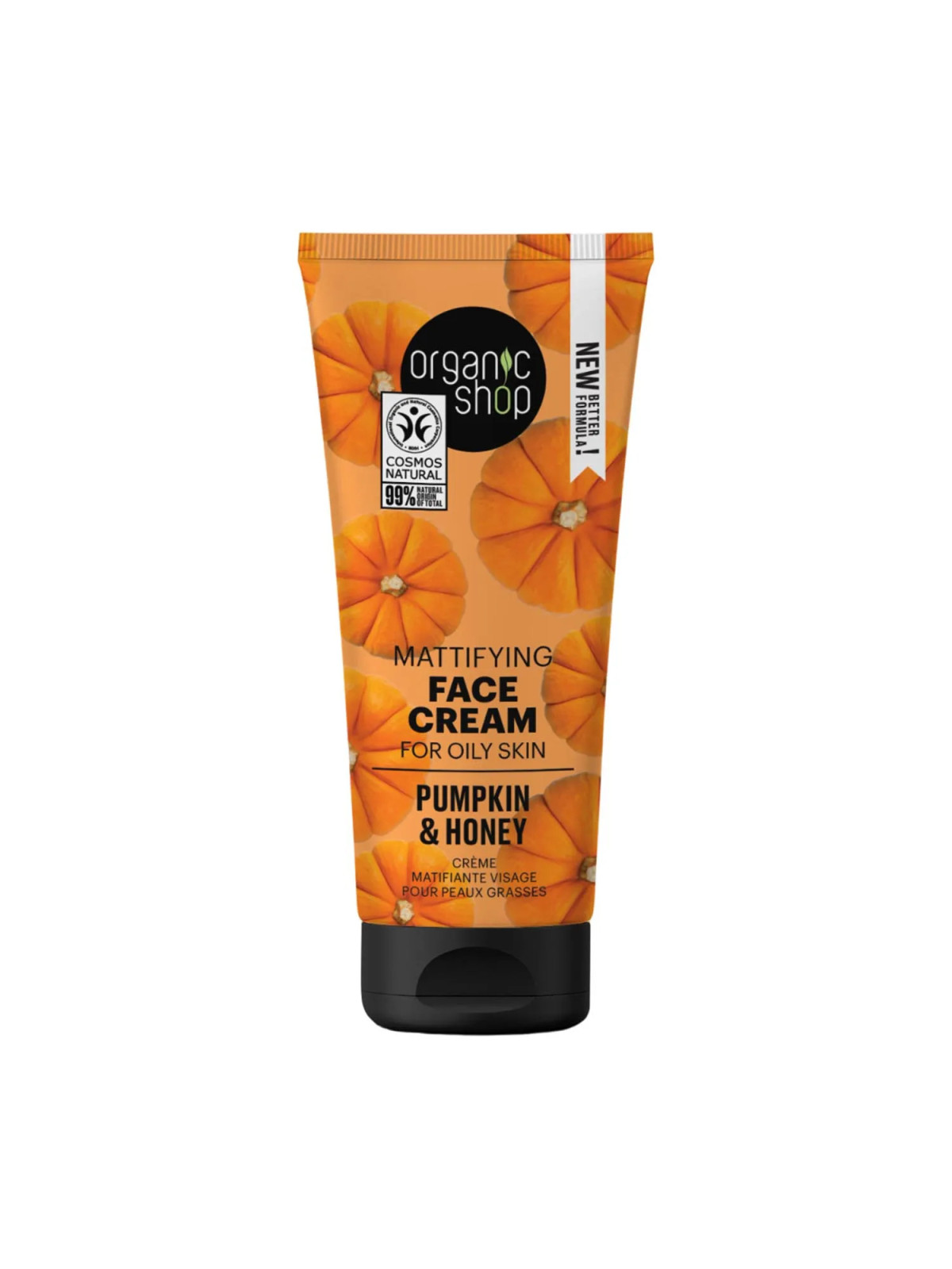 Organic Shop Pumpkin Crème Faciale Peau Grasse 50ml