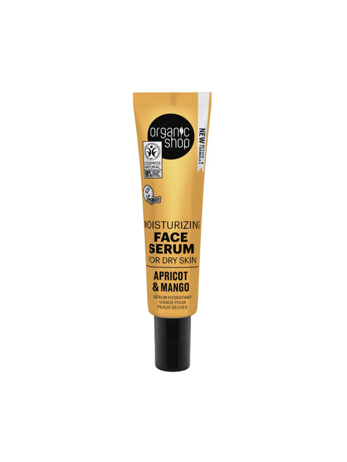 Organic Shop Apricot Sérum Facial Hydratant Peau Sèche 30ml