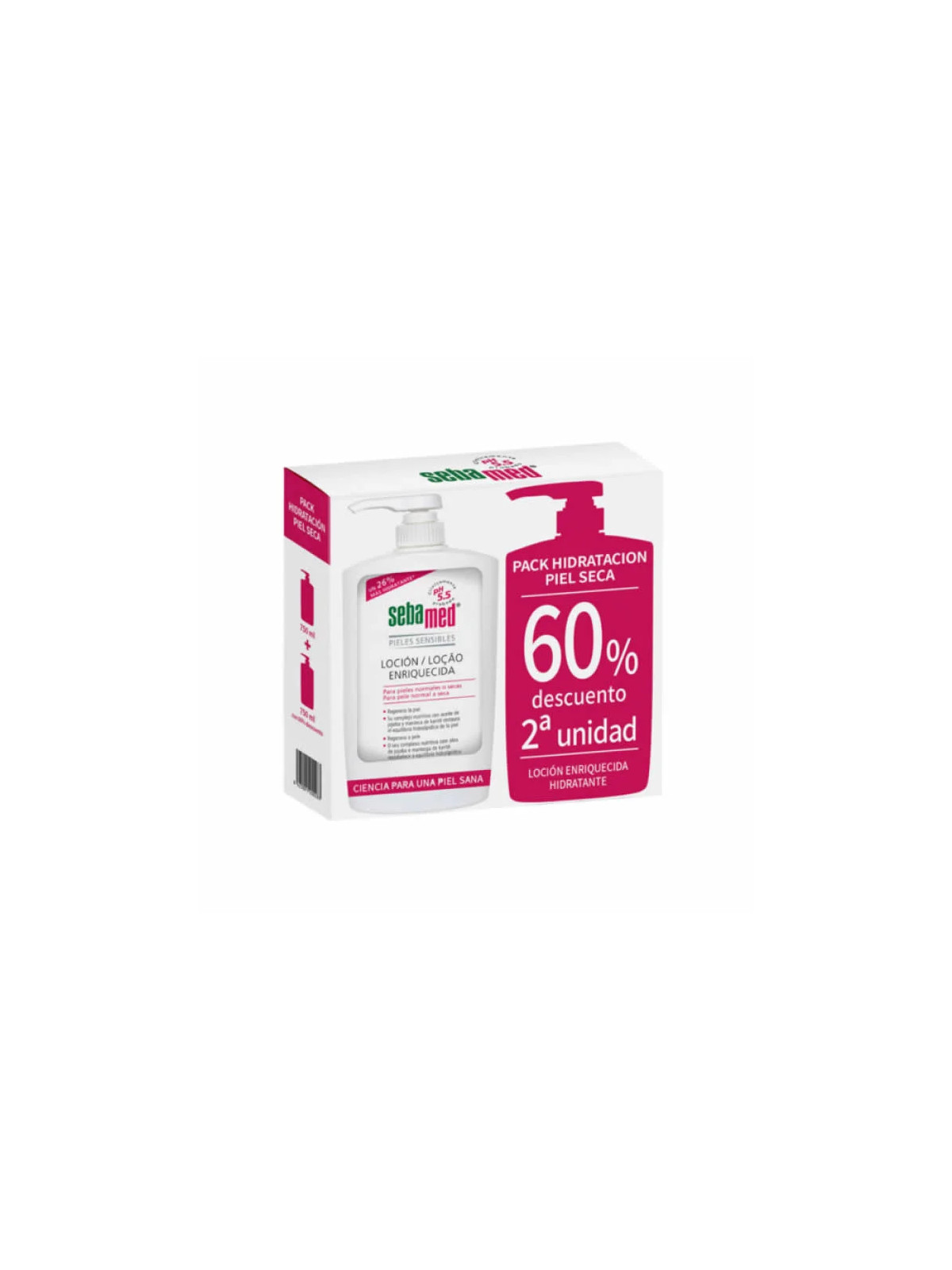 Sebamed Lotion Enrichie Peaux Normales à Sèches 2x750ml