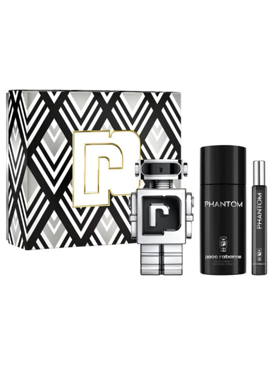 Paco Rabanne Phantom Eau de Toilette 100ml Coffret 3 Produits