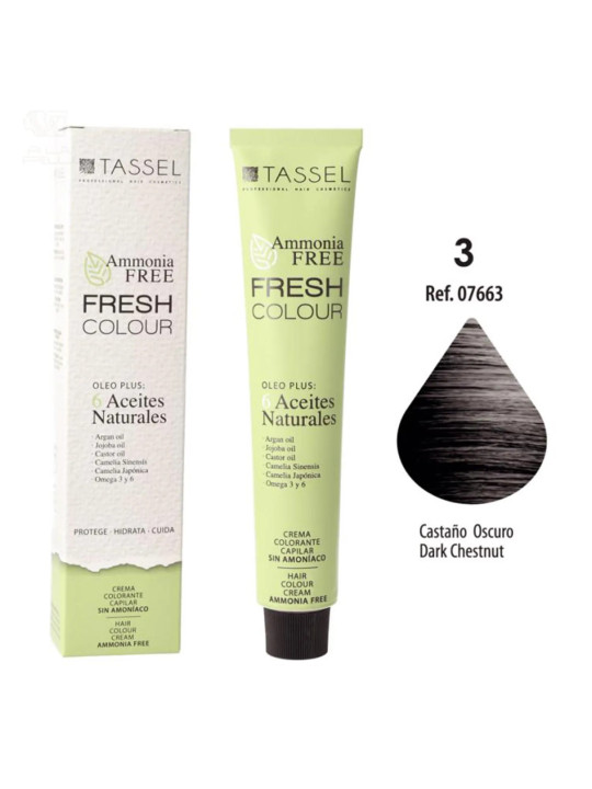 Eurostil Fresh Colour Crème Colorante Sans Ammoniaque Châtain Foncé 1 unité