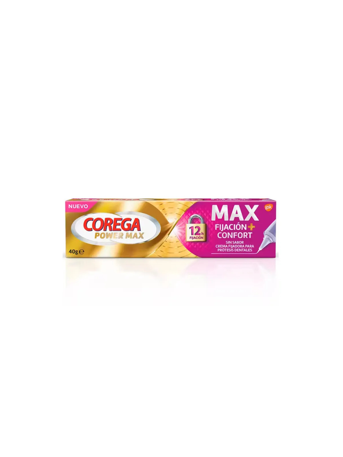 Corega Max Fixation + Confort Sans Goût 40g