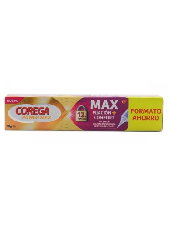 Corega Power Max Crème Fixatrice pour Prothèses Dentaires 70g